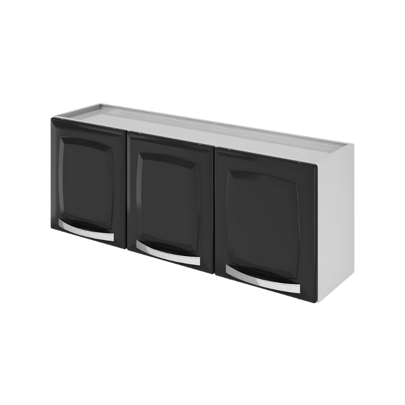 Cozinha Compacta Itatiaia Rose 7 Portas sem Balcao Branco/Preto-1d2c3e90-166b-421a-9690-97ae80d56533
