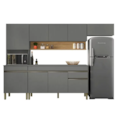 Cozinha Compacta Kits Parana LIine 1500mm 9 Portas 1 Gaveta com Nicho e Tampo Cris/Freijo-2c3ca9ef-3eda-430b-8589-87d2127d8abb