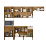 Cozinha Compacta Kits Parana Vert Plus 9 Portas 1 Gaveta Freijo/Freijo
