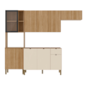 Cozinha Compacta Kits Parana Vert Plus 9 Portas 1 Gaveta Freijo/Freijo-49d94157-b043-452b-96a5-51235ec27e8f