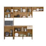Cozinha Compacta Kits Parana Vert Plus 9 Portas 1 Gaveta Freijo/Soft