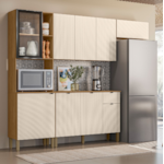 Cozinha Compacta Kits Parana Vert Plus 9 Portas 1 Gaveta Freijo/Soft