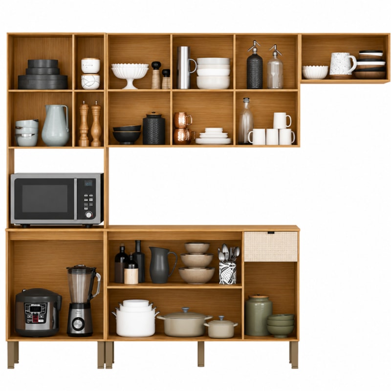 Cozinha Compacta Kits Parana Vert Plus 9 Portas 1 Gaveta Freijo/Soft-21242495-9d49-4a65-9de5-30d0ecdaadaf
