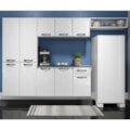 Cozinha Compacta Telasul Rubi Smart 10 Portas 1 Gaveta Branca com Balcao Suspenso Marmore Preto-be21cd7f-2501-48d5-861d-dd3b93504faa