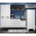 Cozinha Compacta Telasul Rubi Smart 10 Portas 2 Gavetas Preta com Balcao Suspenso Marmore Preto-e171b859-8527-4d77-92c5-0e1fa6a37616