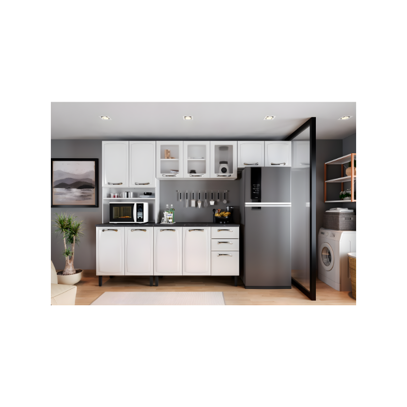 Cozinha Completa Itatiaia New Premium 4 Peças, 12 Portas, com Nicho para Forno, Branco Neve-97152bd7-76d7-48ff-aca4-2bfbd40b2220