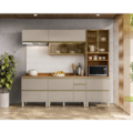 Cozinha Completa Proença 7 Portas 7 Gavetas com Vidro Dp2705rf Nogueira/Nude Prime Tx - Demóbile-c299df94-8077-45db-baf3-bd5c67b77895