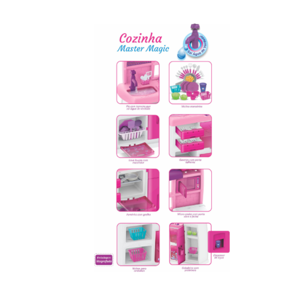 Cozinha Infantil Magic Toys Doce Rosa com Acessórios-4b603459-e684-4acb-a20a-6b67db50e2f9