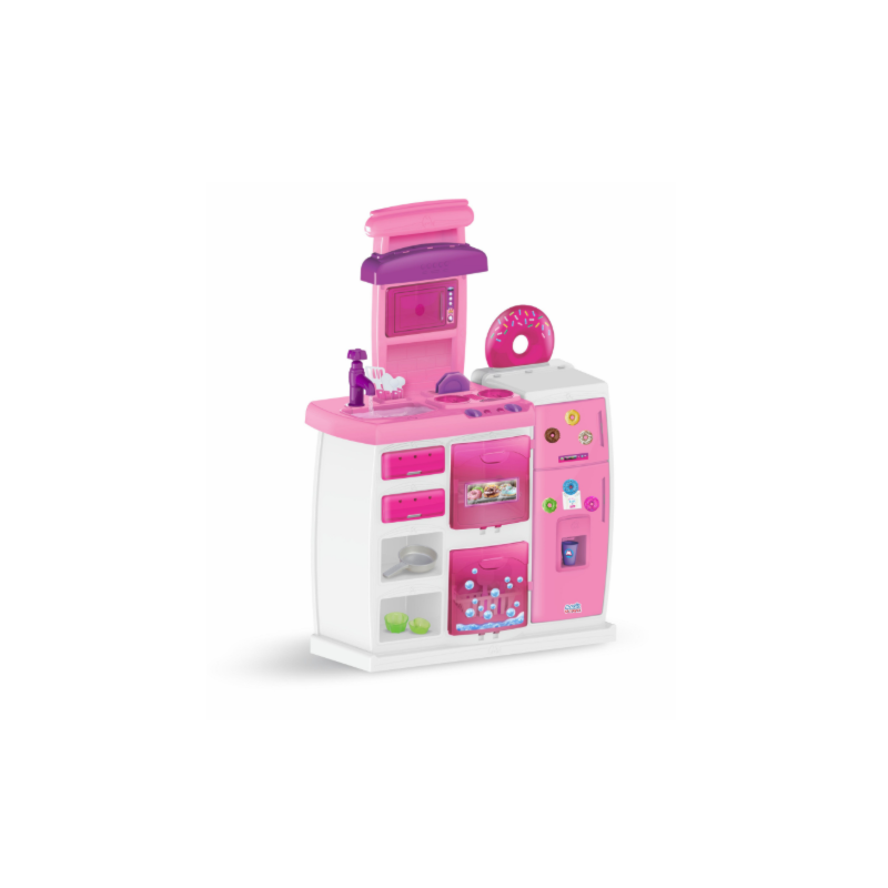 Cozinha Infantil Magic Toys Doce Rosa com Acessórios