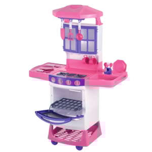 Cozinha Infantil Magic Toys Mágica Rosa com Acessórios