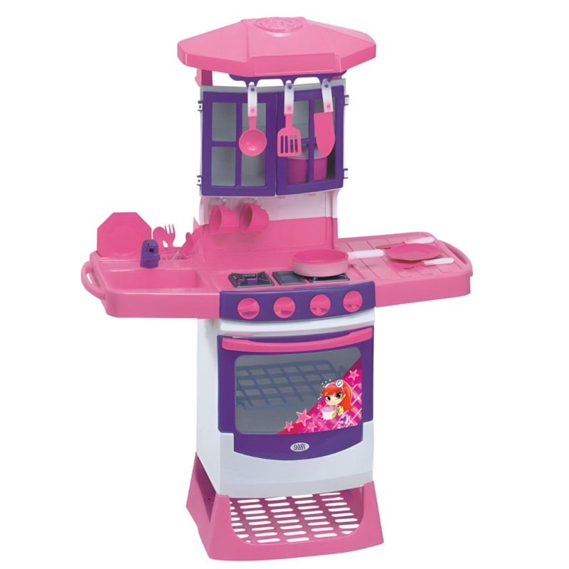 Cozinha Infantil Magic Toys Mágica Rosa com Acessórios-745d9720-a8c5-4402-8b29-845b02b80085