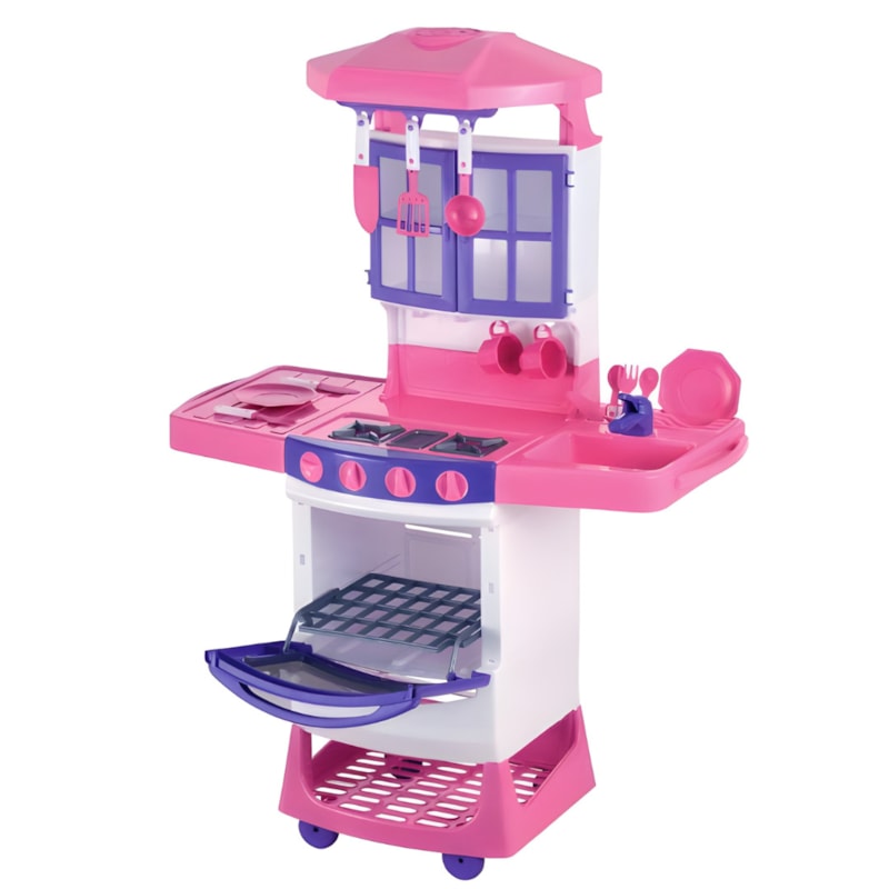 Cozinha Infantil Magic Toys Mágica Rosa com Acessórios-5accaaf9-fc8d-4040-903e-f52b5ff7f407