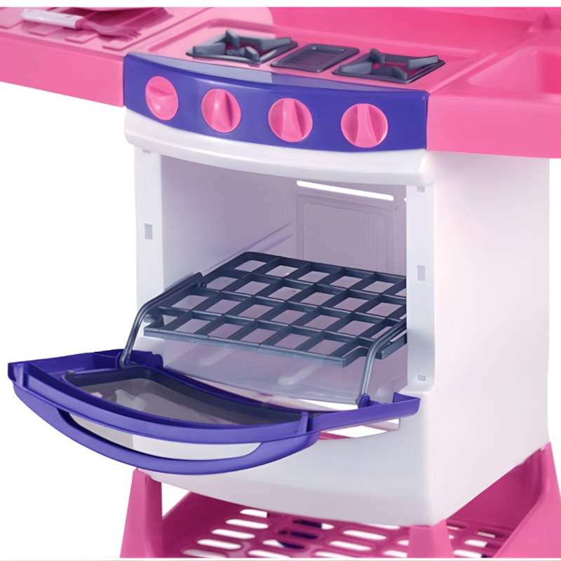 Cozinha Infantil Magic Toys Mágica Rosa com Acessórios-504f681f-92c5-48dc-8dba-715d6514a837
