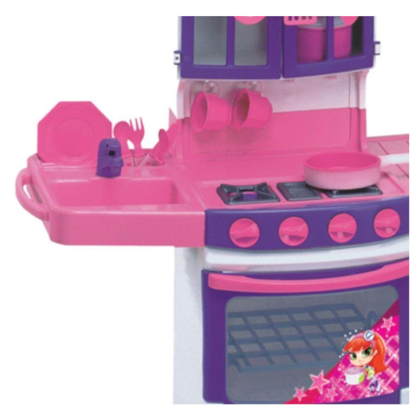 Cozinha Infantil Magic Toys Mágica Rosa com Acessórios-20c40ab3-1b8b-476e-91e2-e78a87dd1f0c