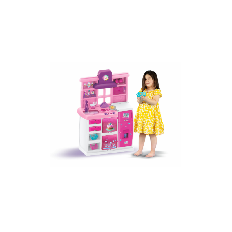 Cozinha Infantil Magic Toys Master Rosa com Acessórios