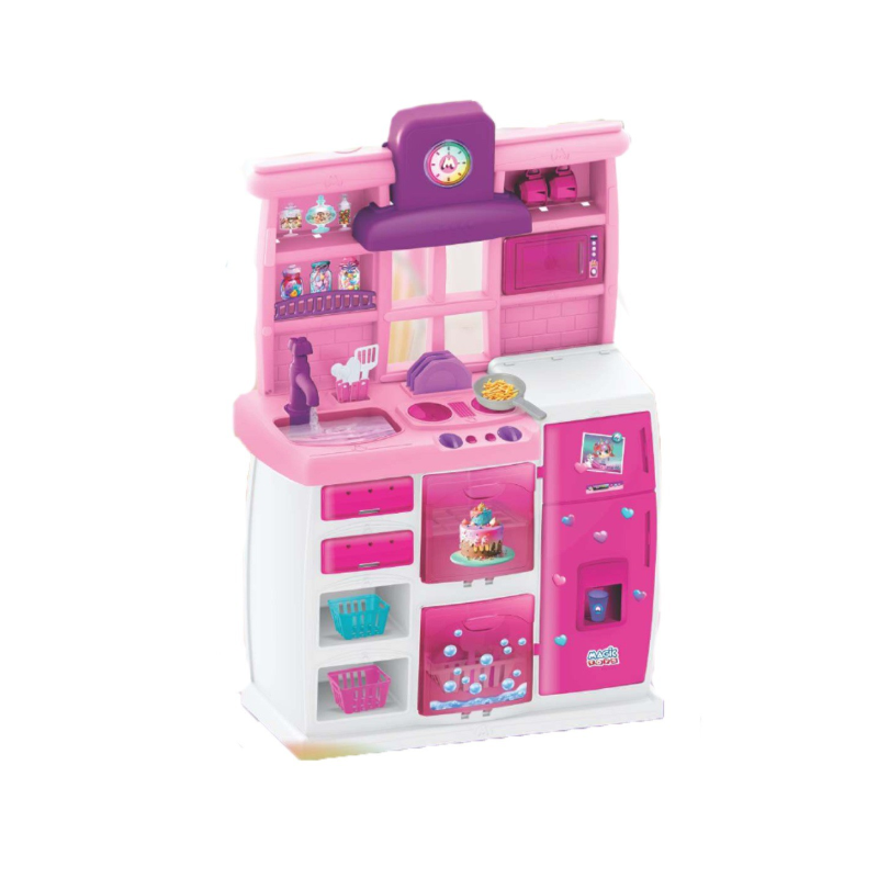 Cozinha Infantil Magic Toys Master Rosa com Acessórios