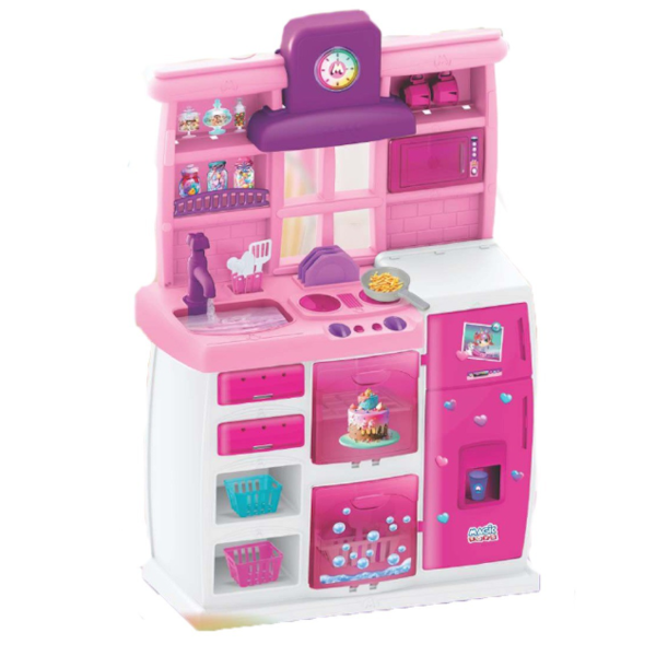 Cozinha Infantil Magic Toys Master Rosa com Acessórios-c94f50cf-d89c-479f-99b2-13d0d9a53573