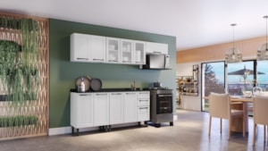 Cozinha Itatiaia Florenca 11 Portas 2 Gavetas Branco ARM-70/ARM-70/BALC-105/ARM-105/BALC-70