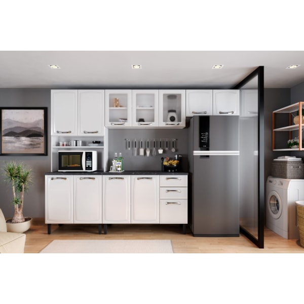 Cozinha Itatiaia New Premium 12 Portas 2 Gavetas 1 Nicho Branco-8602672b-b18e-4999-9d46-66622c84ff0e