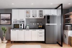 Cozinha Itatiaia New Premium 12 Portas 2 Gavetas 1 Nicho Branco
