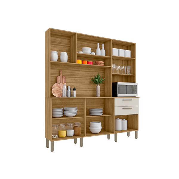 Cozinha Kits Parana Ferrara 6 Portas 2 Gavetas Freijo/Soft-2f324b27-9150-4d6a-9515-a1c4882c32e0