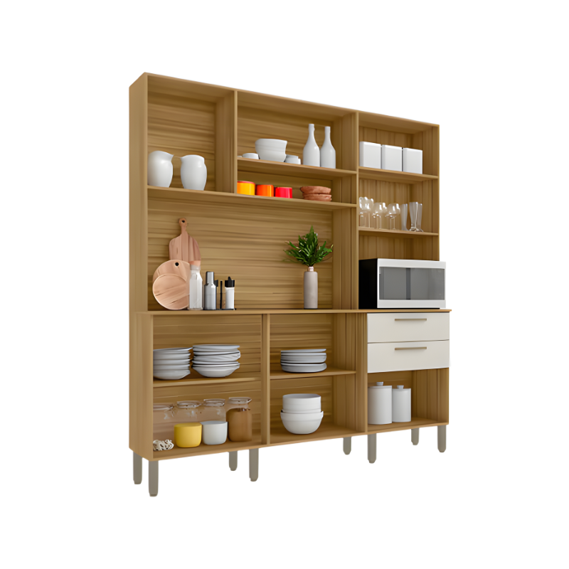 Cozinha Kits Parana Ferrara 6 Portas 2 Gavetas Freijo/Soft-f53592f3-ba82-4fcb-84ec-b3751f0735b1