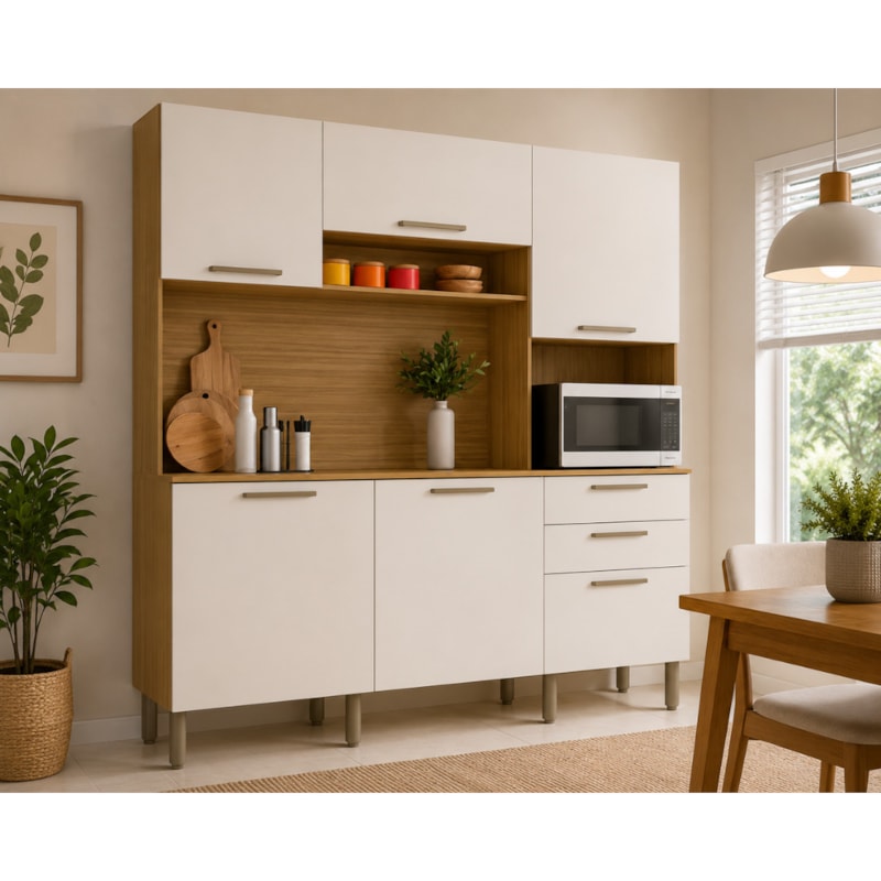 Cozinha Kits Parana Ferrara 6 Portas 2 Gavetas Freijo/Soft-cfc5f7d0-7787-45ef-8898-a583ca8b93d0