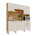 Cozinha Kits Parana Ferrara 6 Portas 2 Gavetas Freijo/Soft