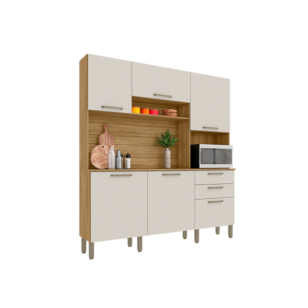 Cozinha Kits Parana Ferrara 6 Portas 2 Gavetas Freijo/Soft-0005631f-c6d3-4246-b989-9704cf0a0cb1