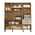 Cozinha Kits Parana Ferrara 6 Portas 2 Gavetas Freijo/Vanilla-dd58b099-47d2-4ddf-9d96-2e308d31a23c
