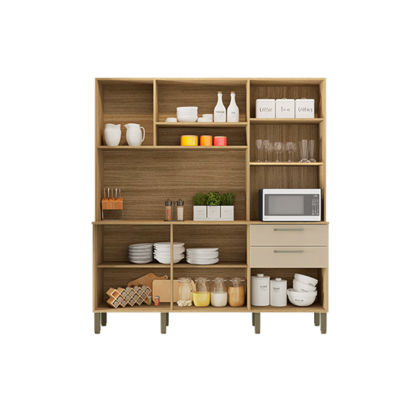 Cozinha Kits Parana Ferrara 6 Portas 2 Gavetas Freijo/Vanilla-a4aa0748-f08a-42ba-936c-ec4b0b52a6b6