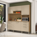 Cozinha Kits Parana Ferrara 6 Portas 2 Gavetas Freijo/Vanilla-1d49bf16-f7fe-423b-a117-64482e5da1b6
