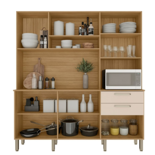 Cozinha Kits Paraná Ferrara Plus 6 Portas 2 Gavetas Freijó/Soft-d5f36f3a-847f-4b20-bad9-487f556d25d9