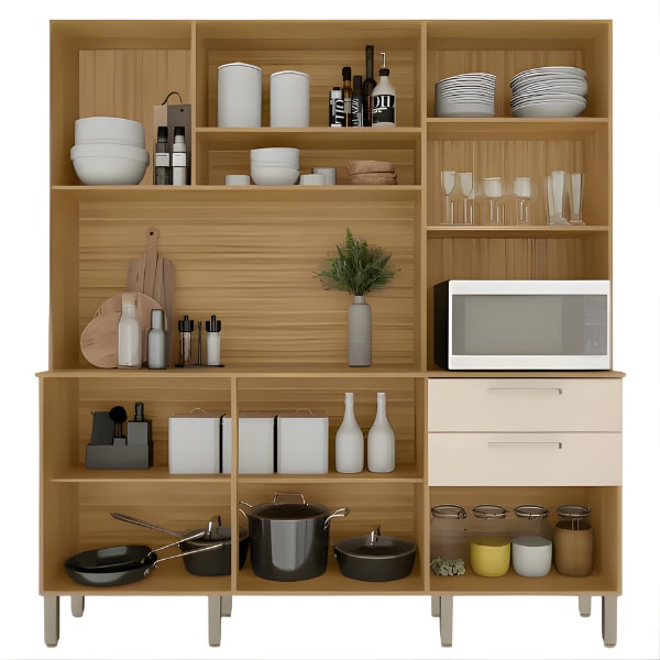 Cozinha Kits Paraná Ferrara Plus 6 Portas 2 Gavetas Freijó/Soft-e88c0973-c402-4a51-ba77-8d65ccd940e1