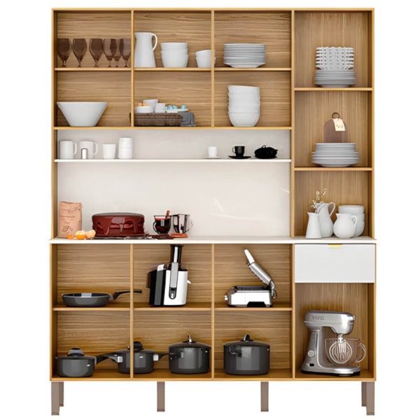 Cozinha Kits Parana Slow 8 Portas 1 Gaveta Freijo/Artico/CP Riscatto Freijo-fa75abd6-ea10-4267-8c54-a403ecd3341d