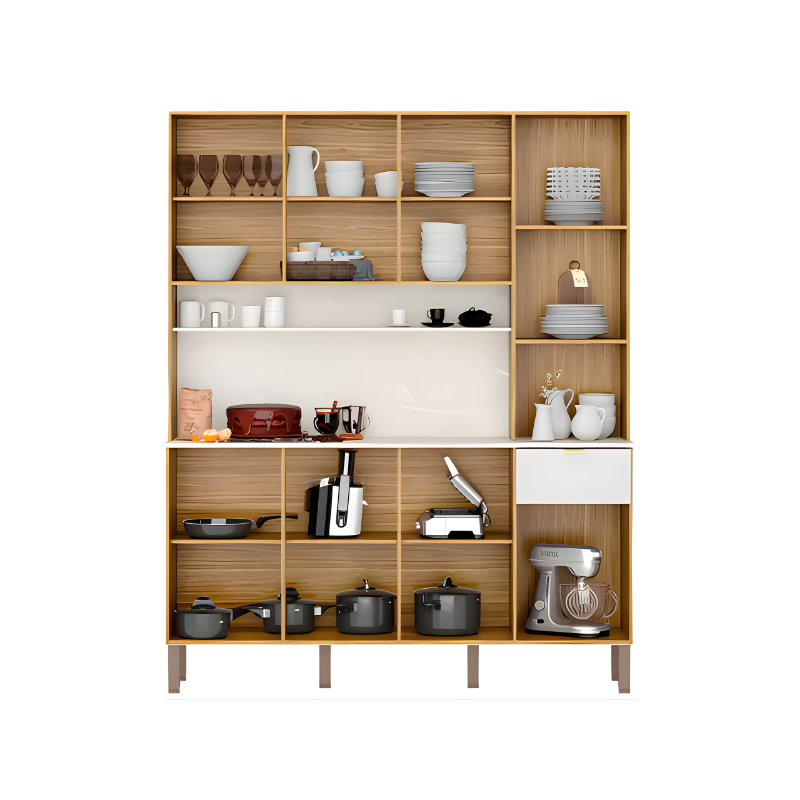 Cozinha Kits Parana Slow 8 Portas 1 Gaveta Freijo/Artico/CP Riscatto Freijo-c8255dc0-ca14-43e0-aada-9f6350ef8cc1