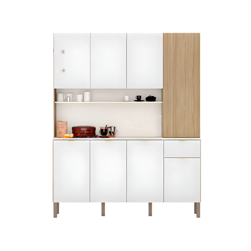 Cozinha Kits Parana Slow 8 Portas 1 Gaveta Freijo/Artico/CP Riscatto Freijo-d0f522f9-278d-4899-932f-ae01ea8c3eb6
