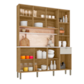 Cozinha Kits Parana Slow 8 Portas 1 Gaveta Freijo/Soft-91cf84d2-ba5b-491c-9f1d-8253c26a17ab