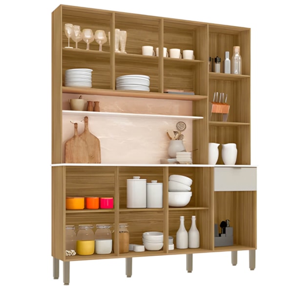 Cozinha Kits Parana Slow 8 Portas 1 Gaveta Freijo/Soft-5406fe18-7ec3-4d3d-bd29-129bb2d42173