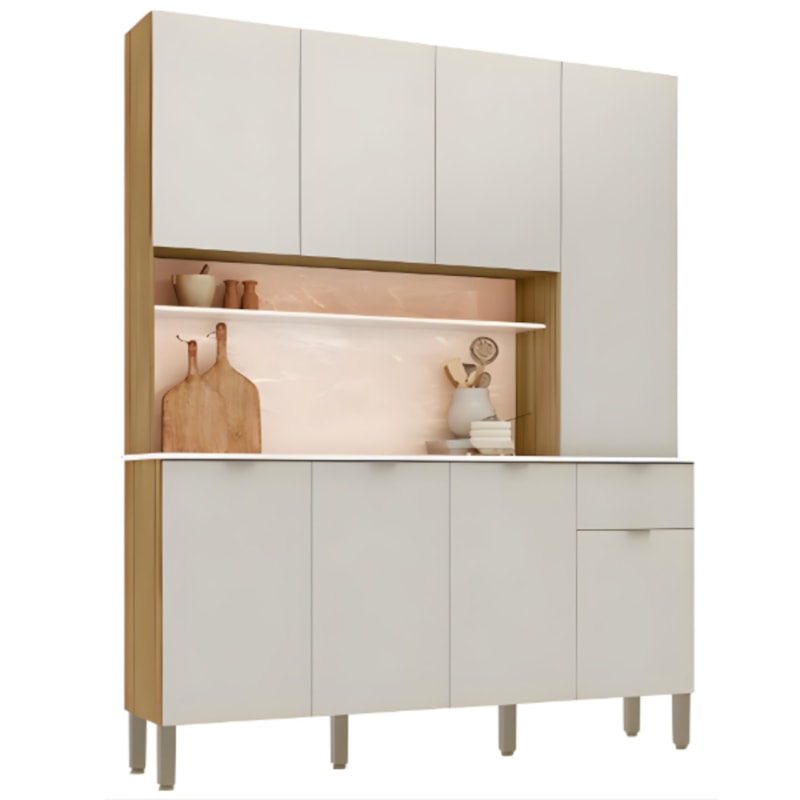Cozinha Kits Parana Slow 8 Portas 1 Gaveta Freijo/Soft-e21e6919-bb2d-4a0f-b295-1542dc0ac975