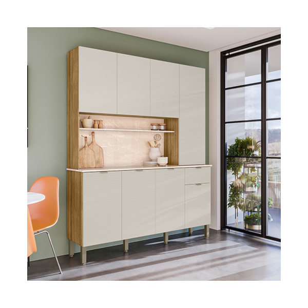 Cozinha Kits Parana Slow 8 Portas 1 Gaveta Freijo/Soft-c6d363ac-e223-403f-a62a-36c7437ab83f