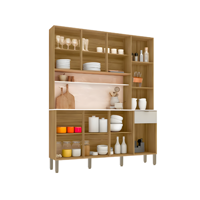 Cozinha Kits Parana Slow 8 Portas 1 Gaveta Freijo/Soft-fa666112-b595-45ba-a45f-b7c208eb5713
