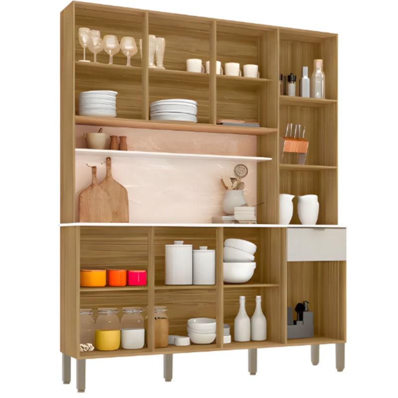 Cozinha Kits Parana Slow 8 Portas 1 Gaveta Freijo/Soft-b2159e76-e535-48df-9af7-3a2f8449b182