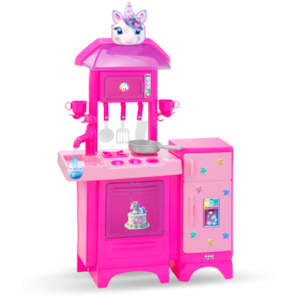 Cozinha Magic Toys Completa Unicornio com Agua Rosa