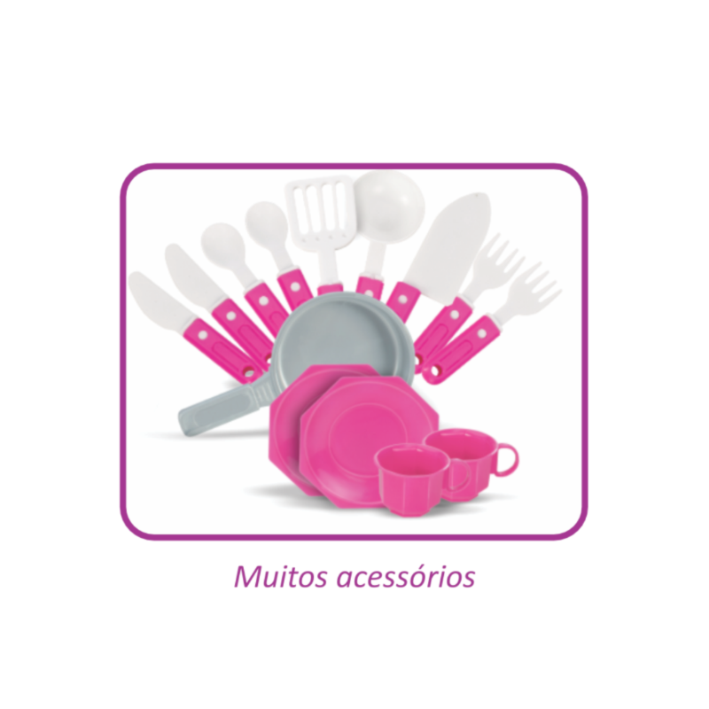 Cozinha Magic Toys Completa Unicornio com Agua Rosa