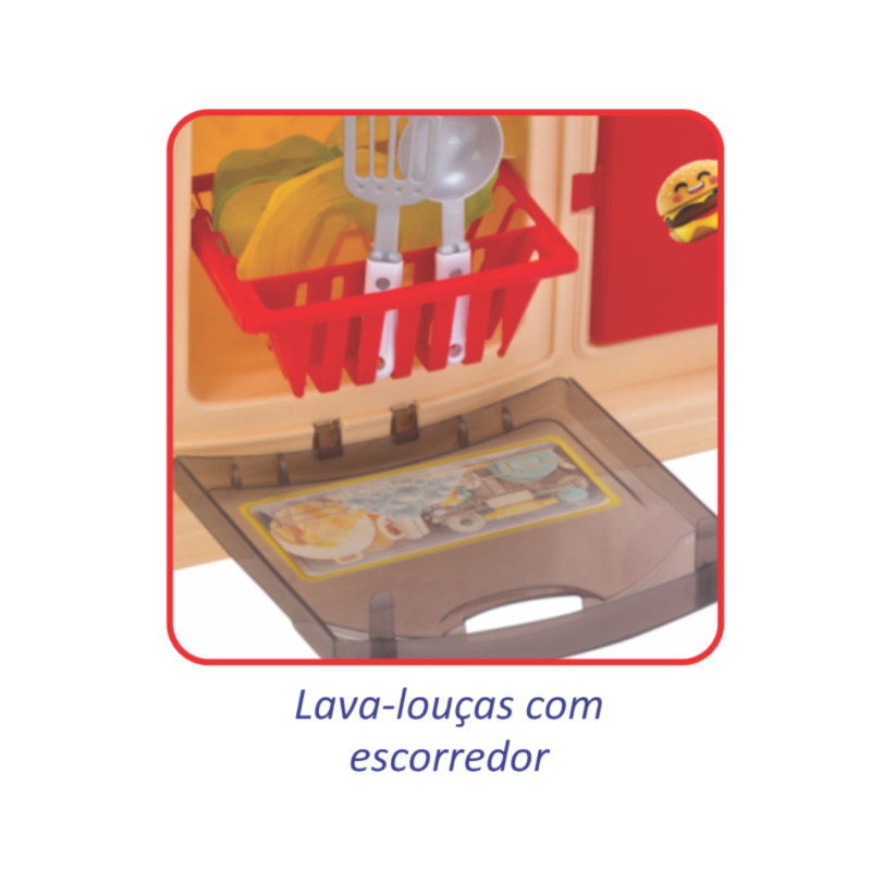 Cozinha Magic Toys Master Vermelho