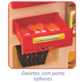 Cozinha Magic Toys Master Vermelho-6d401bef-1875-45f3-a616-ff03b43c9269