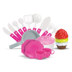 Cozinha Magic Toys Moranguita com Acessorios Rosa