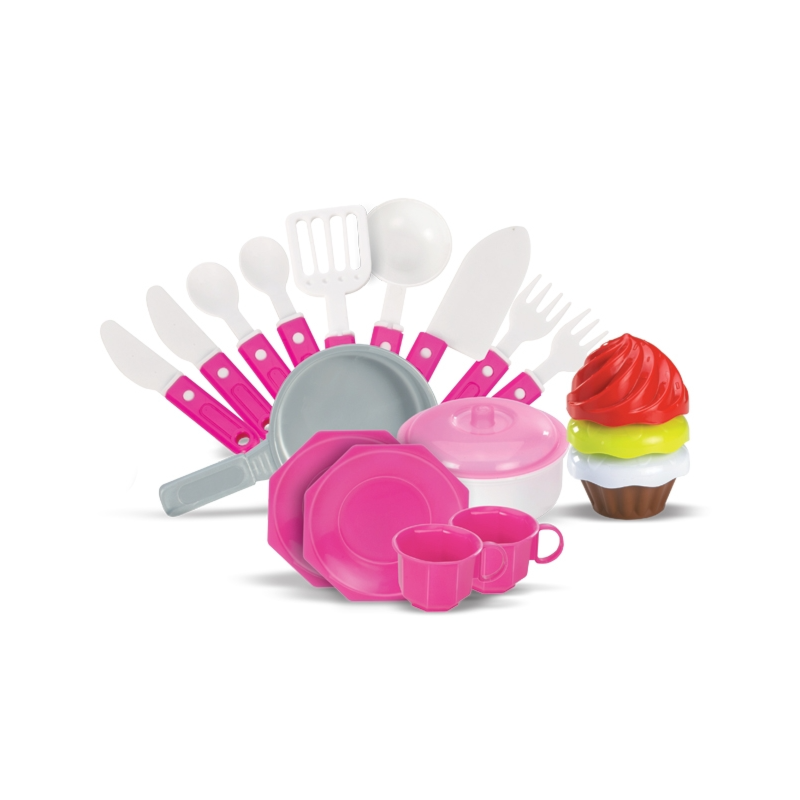 Cozinha Magic Toys Moranguita com Acessorios Rosa