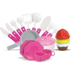Cozinha Magic Toys Moranguita com Acessorios Rosa